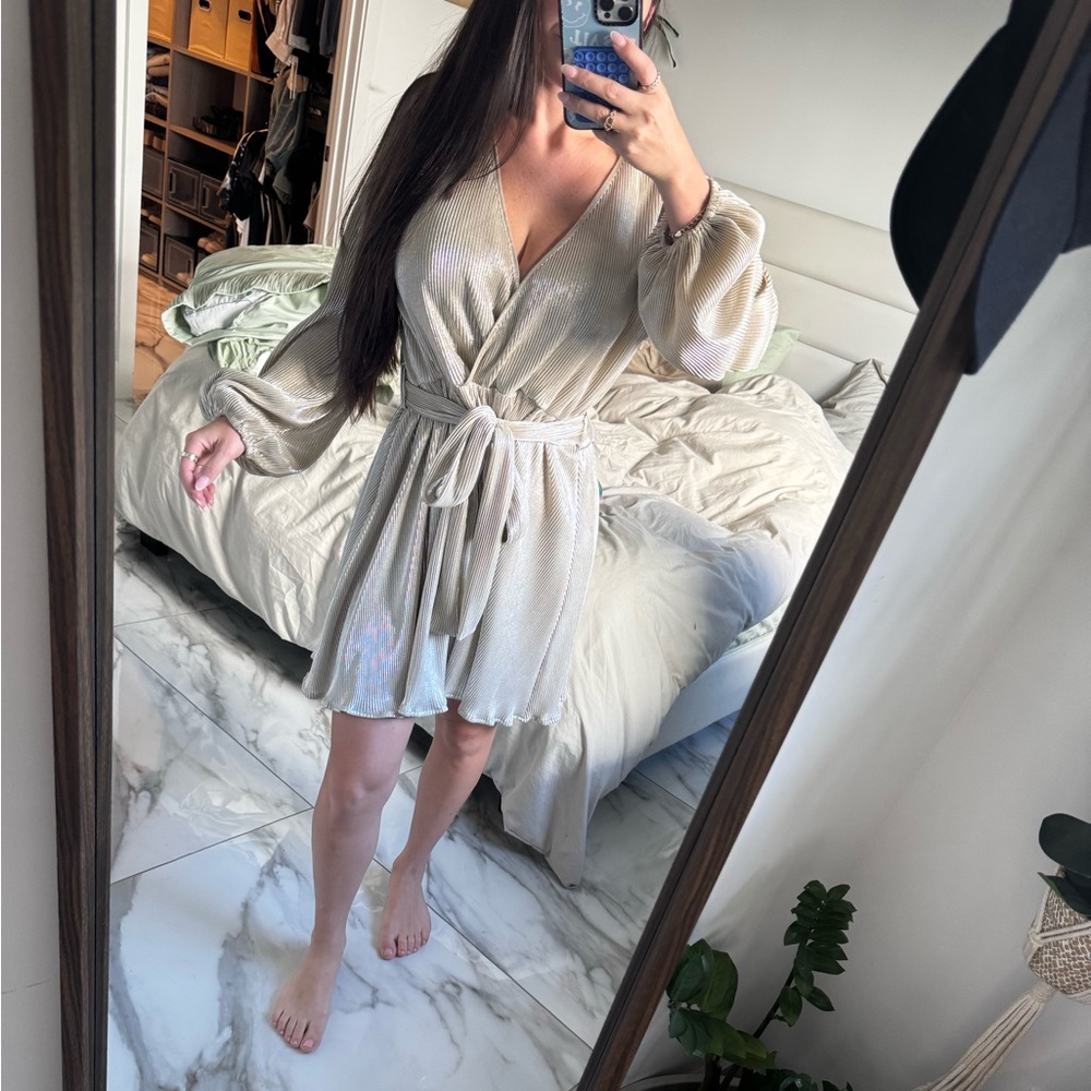 Gold Ties Dress Size L